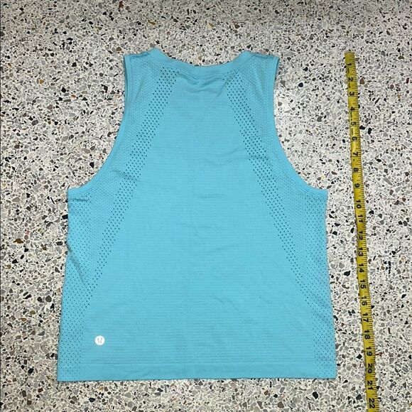 Lululemon turquoise blue tech swiftly muscle tank race 4 - Picture 1 of 4
